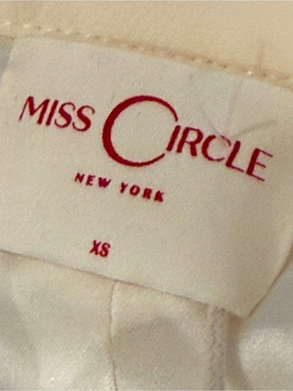 Miss Circle Women's Obelia Off White Long Sleeve Polo Mini Dress. NWT Size XS - Picture 13 of 13